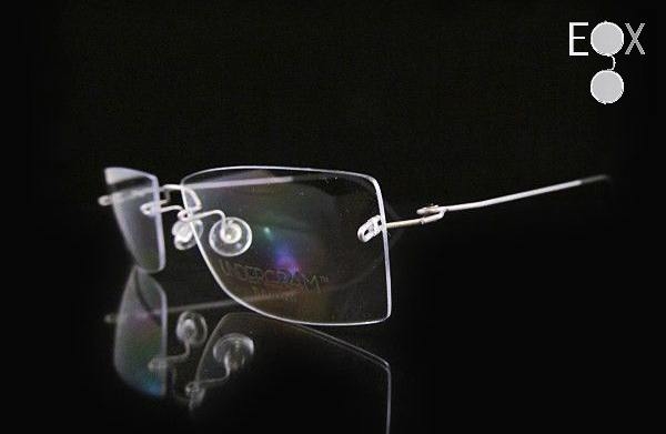 Lightest glasses, Undergram Eyewear-810-silver | Titanium Rimless Eyewear